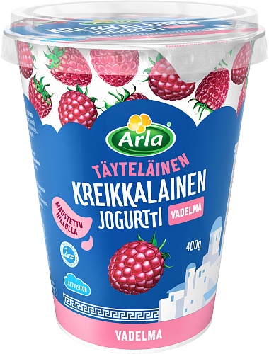 Kreikkalainen jogurtti Vadelma laktoositon 400 g